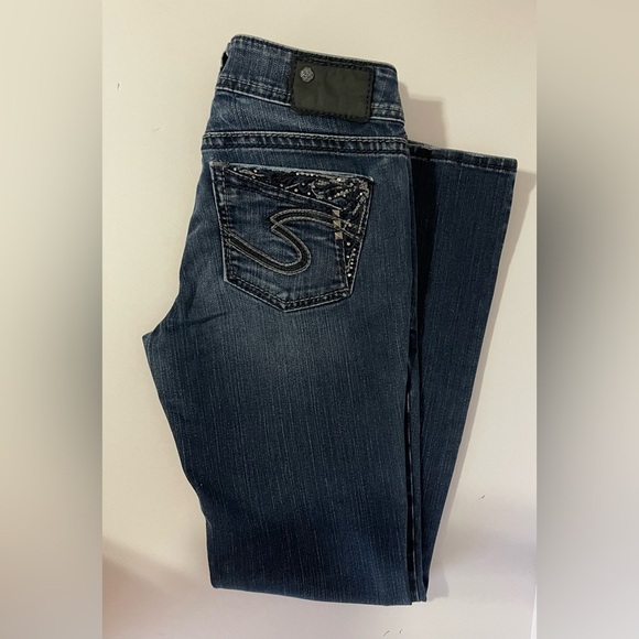 Silver SUKI Boot Cut Jeans. - Picture 1 of 10